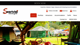 What Swartvleicaravanpark.co.za website looked like in 2022 (1 year ago)