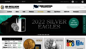What Sdbullion.com website looked like in 2022 (1 year ago)