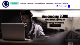 What Sengifted.org website looked like in 2022 (1 year ago)