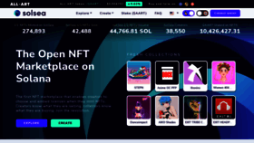 What Solsea.io website looked like in 2022 (3 years ago)
