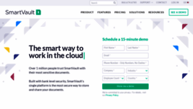 What Smartvault.com website looked like in 2022 (1 year ago)