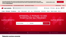 What Superprezenty.pl website looked like in 2022 (1 year ago)