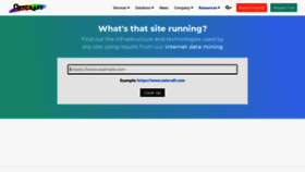 What Sitereport.netcraft.com website looked like in 2022 (1 year ago)