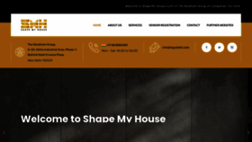 What Shapemyhouse.com website looked like in 2022 (1 year ago)