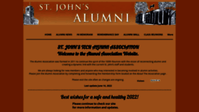 What Stjohnshighalumni.com website looked like in 2022 (1 year ago)