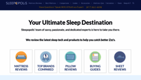 What Sleepopolis.com website looked like in 2022 (1 year ago)