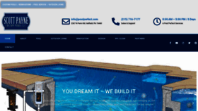 What Scottpaynecustompools.com website looked like in 2022 (1 year ago)