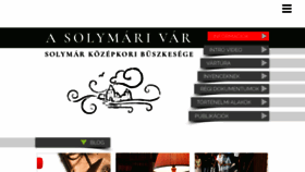 What Solymarivar.hu website looked like in 2022 (1 year ago)