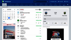 What Sofascore.ro website looked like in 2022 (4 years ago)