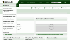What Sachsen.de website looked like in 2022 (1 year ago)