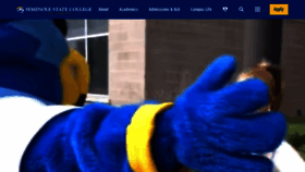 What Seminolestate.edu website looked like in 2022 (1 year ago)