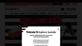 What Sephora.com.au website looked like in 2022 (1 year ago)