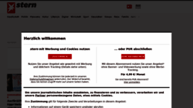 What Stern.de website looked like in 2022 (1 year ago)