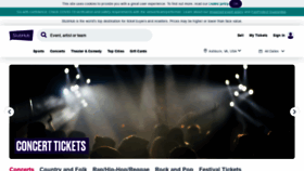 What Stubhub.com website looked like in 2022 (2 years ago)