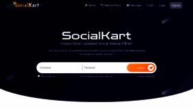What Socialkart.in website looked like in 2022 (1 year ago)