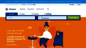 What Sunexpress.com website looked like in 2022 (1 year ago)