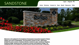 What Sandstonehoa.com website looked like in 2022 (1 year ago)