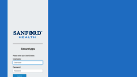 What Secureapps.sanfordhealth.org website looked like in 2022 (1 year ago)