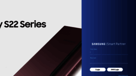 What Samsungsmartpartner.com website looked like in 2022 (1 year ago)