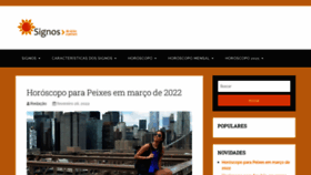 What Signos.com.br website looked like in 2022 (1 year ago)