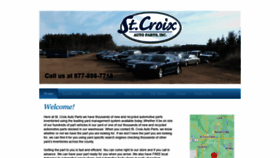 What Stcroixautoparts.com website looked like in 2022 (1 year ago)