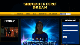 What Superheroinedream.com website looked like in 2022 (1 year ago)
