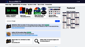 What Streamfree.tv website looked like in 2022 (1 year ago)