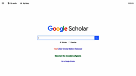 What Scholar.google.com.pk website looked like in 2022 (1 year ago)