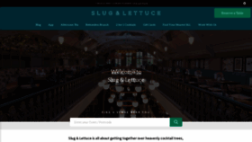 What Slugandlettuce.co.uk website looked like in 2022 (1 year ago)