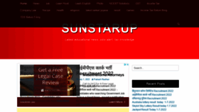 What Sunstarup.com website looked like in 2022 (1 year ago)