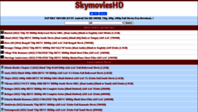 What Skymovieshd.plus website looked like in 2022 (1 year ago)