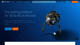 What Sketchfab.com website looked like in 2022 (1 year ago)