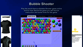 What Shooter-bubble.com website looked like in 2022 (1 year ago)