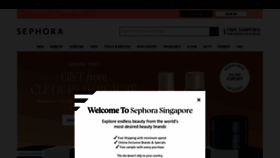 What Sephora.sg website looked like in 2022 (1 year ago)