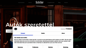 What Schiller.hu website looked like in 2022 (1 year ago)