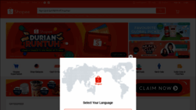 What Shopee.com.my website looked like in 2022 (1 year ago)