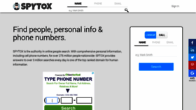 What Spytox.com website looked like in 2022 (1 year ago)