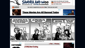 What Sandraandwoo.com website looked like in 2022 (1 year ago)