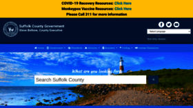 What Suffolkcountyny.gov website looked like in 2022 (1 year ago)