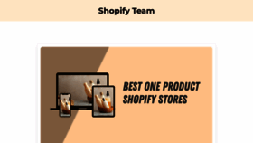 What Shopifyteam.com website looked like in 2022 (1 year ago)