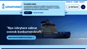 What Sjofartsverket.se website looked like in 2022 (1 year ago)