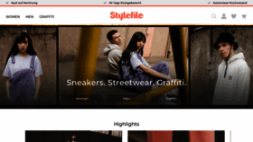 What Stylefile.de website looked like in 2022 (1 year ago)