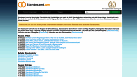 What Standesamt.com website looked like in 2022 (1 year ago)