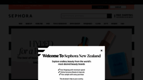 What Sephora.nz website looked like in 2022 (1 year ago)