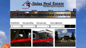 What Salasrealestate.net website looked like in 2022 (1 year ago)