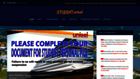 What Studentportal.unisel.edu.my website looked like in 2022 (1 year ago)
