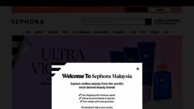 What Sephora.my website looked like in 2022 (1 year ago)
