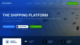 What Shipnext.com website looked like in 2022 (1 year ago)