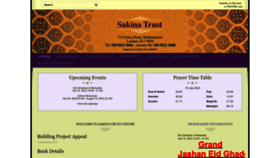 What Sakinatrust.org website looked like in 2022 (1 year ago)