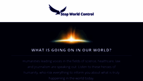 What Stopworldcontrol.com website looked like in 2022 (1 year ago)